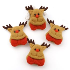 10 Pcspack Santa Claus Series Decorations (Option: 80x80mm)