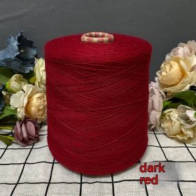 Rabbit Fleece Soft Skin-friendly Hand-woven Fine Woolen Yarn (Option: Dark Red 500g)