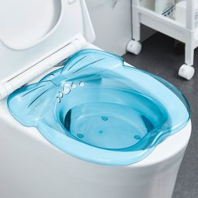 Private Bidet Squat-Free Flushing Bottom Basin Pregnant Women (Color: Blue)