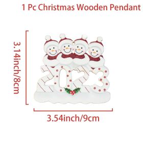 Acrylic Flat Christmas Tree Pendant (Option: 3style)