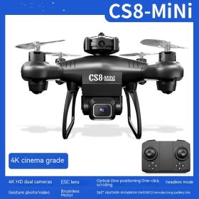Mini UAV Black Technology HD Professional Aerial Photography (Option: CS84K Dual Camera MINI Black)