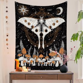 European Retro Mushroom Hanging Cloth Plant Homestay Tapestry (Option: E-150X100CMStar light)