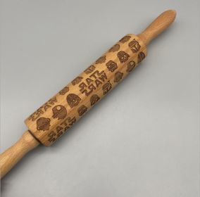 Christmas Reindeer Snowflake Pine Print Wooden Rolling Pin (Option: Star Wars-Small Size)