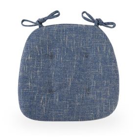 Four Seasons Universal Non-slip Linen Cushion Home (Option: Deep Sea Blue-Horseshoe)