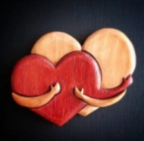 Valentine's Day Wooden Love Artware Decorations Ornaments (Option: D Style)