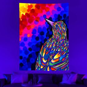Luminous Psychedelic Tapestry Background Fabric (Option: Skull 10-150x 100cm)