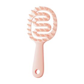 Massage Comb Soft Glue Scalp Meridian Anti-itching Cleaning (Option: Peach Pink)