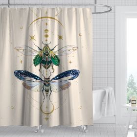 Digital Print-free Bathroom Curtain (Option: YLHTYY03-120gsm)