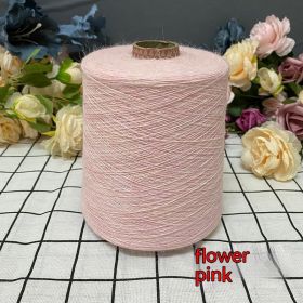 Rabbit Fleece Soft Skin-friendly Hand-woven Fine Woolen Yarn (Option: Flower Pink 500g)