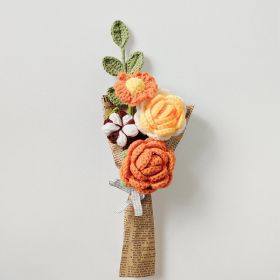 Fashion Personality Handmade Woven Flower (Option: HS007 Orange)