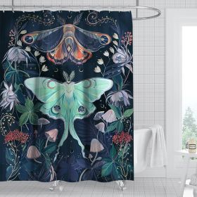 Digital Print-free Bathroom Curtain (Option: YLHTYY01-120gsm)