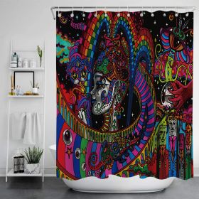 Digital Print-free Bathroom Curtain (Option: YLLHFK06-150x180CM)