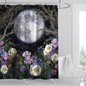 Digital Print-free Bathroom Curtain (Option: YLHTYY02-120gsm)