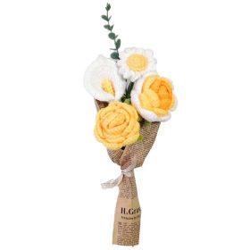 Fashion Personality Handmade Woven Flower (Option: HS005 Yellow)