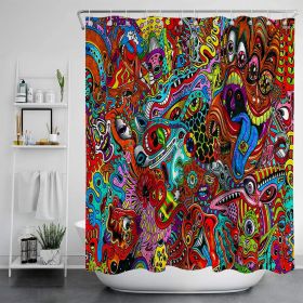 Digital Print-free Bathroom Curtain (Option: YLLHFK10-150x180CM)