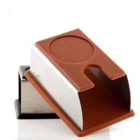 Coffee Black Stainless Steel Press Base Food Grade Italian Coffee Handle (Color: brown)