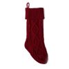 3 In 1 Large 46Cm Knitted Wool Home Wall Decoration Candy Bag Socks Diamond Gift Bag Socks Hanging Ornaments