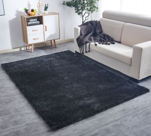 "Fuzzy Shaggy" Hand Tufted Area Rug (Color: as Pic)