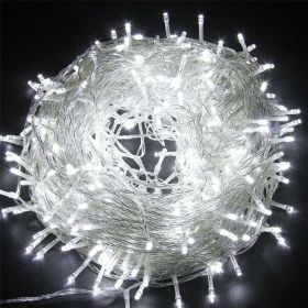 10M 100LED Fairy String Lights Waterproof Connectable Up to 100M Xmas Party Lamp (Color: Cool White)