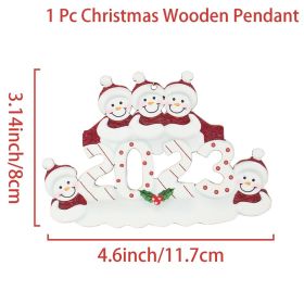 Acrylic Flat Christmas Tree Pendant (Option: 5style)
