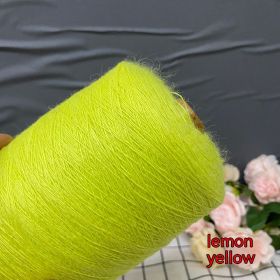 Rabbit Fleece Soft Skin-friendly Hand-woven Fine Woolen Yarn (Option: 500g Lemon)