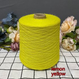 Rabbit Fleece Soft Skin-friendly Hand-woven Fine Woolen Yarn (Option: Lemon yellow 500g)