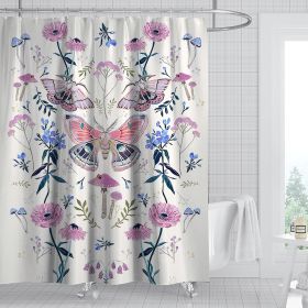 Digital Print-free Bathroom Curtain (Option: YLHTYY08-120gsm)