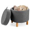 Bedroom Accent Storage Footstool w/ Tray