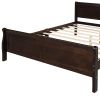 Full Size Wood Platform Bed with Headboard and Wooden Slat Support
