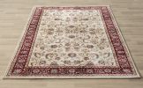 Stylish Classic Pattern Design Traditional Bordered Floral Filigree Area Rug