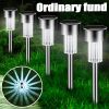 Solar Outdoor Lights New Garden Lamps Powered Waterproof Landscape Path for Yard Backyard Lawn Patio Decorative LED Lighting