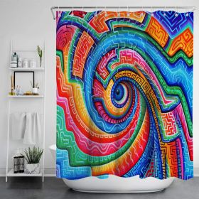 Digital Print-free Bathroom Curtain (Option: YLLHFK09-150x180CM)