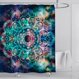 Mandala Starry Sky DIY Polyester Shower Curtain Waterproof (Option: The mandala starry sky-150x180cm)