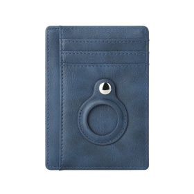 Tracker Protective Case Leather Wallet (Color: Blue)