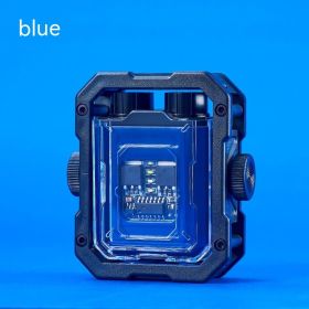 Windproof Rotating Gyro USB Charging Lighter (Color: Blue)