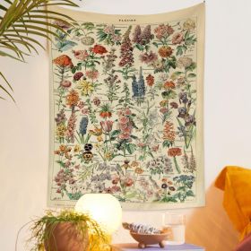 European Retro Mushroom Hanging Cloth Plant Homestay Tapestry (Option: I-200X150CMInstallation package)