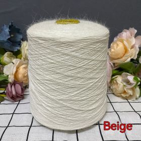 Rabbit Fleece Soft Skin-friendly Hand-woven Fine Woolen Yarn (Option: Beige 500g)