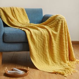 Sofa Cover Cover Blanket Thickened (Option: Yellow-127x152CM)