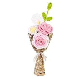 Fashion Personality Handmade Woven Flower (Option: HS003 Pink)