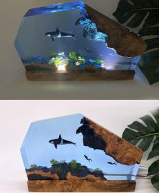 3D Creative Small Night Lamp Marine Animal Whale Resin (Option: Regular-Style 1)
