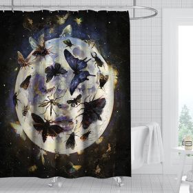 Digital Print-free Bathroom Curtain (Option: YLHTYY04-120gsm)