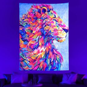Luminous Psychedelic Tapestry Background Fabric (Option: Skull 4-200x 150cm)
