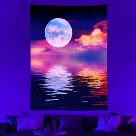 Luminous Psychedelic Tapestry Background Fabric (Option: Skull 8-200x 150cm)