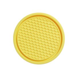 Cross-border Car Coaster A Large Number Of Spot Car PVC Heat Insulation Non-slip Mat Car Water Cup Mat (Option: Yellow-2PCS)