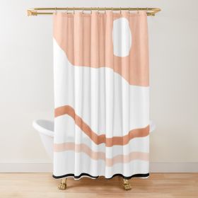 Sage Green Watercolor Ombre Shower Curtain Bathroom Fabric (Option: 3 W120xH180cm)