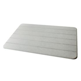 Bathroom Mats Diatom Ooze Hard Pad Non-slip Absorbent Diatomite Entrance Toilet Bathroom Step Mat (Option: Gray Straight Line-30X30cm)